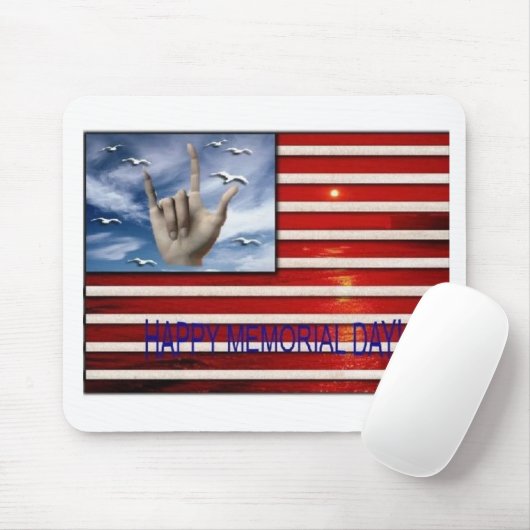 Happy Memorial Day Muismatten (Met muis)