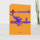 Happy memorial day orange kaart (Achterkant)