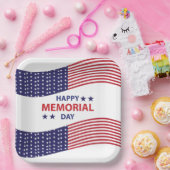 Happy Memorial Day Papieren Bordje (Feest)