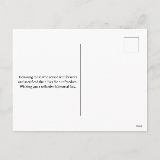 Happy Memorial Day Rode Poppies Militair Feestdagenkaart (Achterkant)