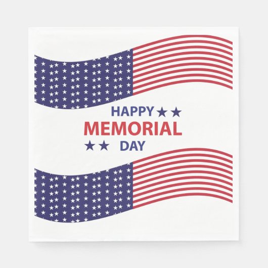 Happy Memorial Day Servet (Voorkant)
