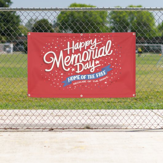 Happy Memorial Day Spandoek (Insitu)