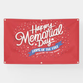 Happy Memorial Day Spandoek (Horizontaal)