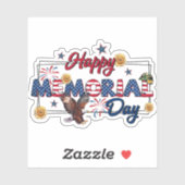 Happy Memorial Day Sticker (Vel)
