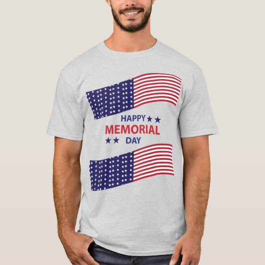 Happy Memorial Day T-Shirt (Voorkant)