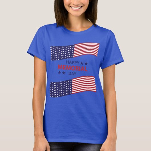 Happy Memorial Day T-Shirt (Voorkant)