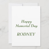 Happy Memorial day-uitnodiging Kaart (Voorkant)