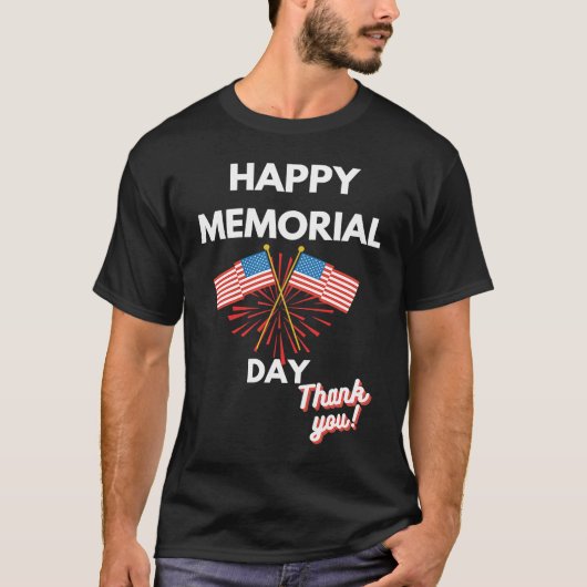 Happy Memorial Day Veterans T-shirt (Voorkant)