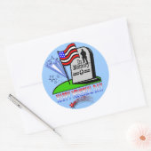 Happy Memorial Day - Vlaggengrafsteen Sticker (Envelop)