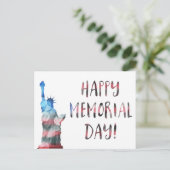 Happy Memorial Day (vrijheidsbokeh) Briefkaart (Staand voorkant)