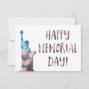 Happy Memorial Day (vrijheidsbokeh) Kaart