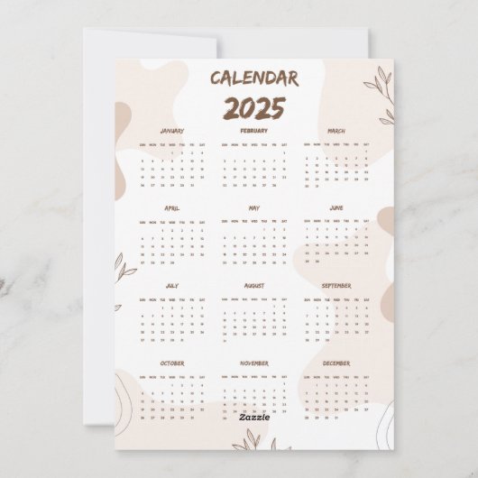 Happy MEOW Jaar 2025 Schattigee kat Vakantie kaart (Achterkant)