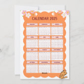 Happy MEOW Jaar 2025 Smiling cat Kaart (Achterkant)