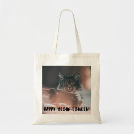 "Happy Meow-loween" Cat Canvas tas – Spooky Schatt