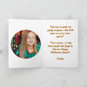 Happy Meow Loween Cat Ghost foto Halloween kaarten (Binnen)