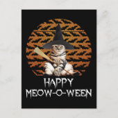 Happy Meow-o-ween Briefkaart (Voorkant)