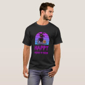 Happy Meow O Ween Cat Halloween Feline T-shirt (Voorkant volledig)