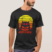 Happy Meow-O-Ween Halloween Cat Summer Retro T-shirt (Voorkant)