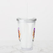 Happy Meow-o-ween -Zwarte Heks Kat Acryl Drinkbeker (Rechts)