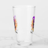 Happy Meow-o-ween -Zwarte Heks Kat Glas (Links)