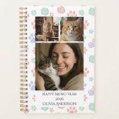 Happy Meow Year 2026 Custom Photo Pet Lover  Planner (Voorkant)