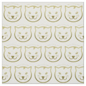 Happy Meow Year - Aangepaste achtergrondkleur Stof (Swatch)