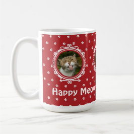 'Happy Meow Year' Kat Liefhebber Kerstmis Koffiemok