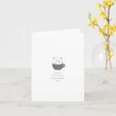 Happy Meowday Greeting Card Kaart (Gele Bloem)