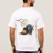Happy Meoween Cats Cute Halloween  T-shirt (Achterkant)