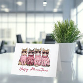 Happy Meowentine's Cats in Sweaters Valentijn's Bedankkaart