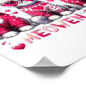 Happy Meowentines Cute Valentine Cats Love Cat Mem Poster (Hoek)