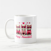 Happy Meowentines Cute Valentine Cats Love Funny C Koffiemok (Links)
