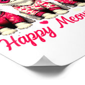 Happy Meowentines Cute Valentine Cats Love Funny C Poster (Hoek)