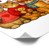 Happy Meowentines Cute Valentine Cats Love Men Wom Poster (Hoek)