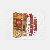 Happy Meowentines Cute Valentine Cats Love Women M Fleece Deken (Voorkant (Horizontaal))