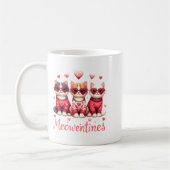 Happy Meowentines Funny Cute Valentine Cats Love C Koffiemok (Links)