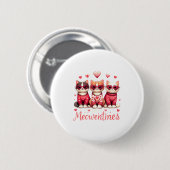 Happy Meowentines Funny Cute Valentine Cats Love C Ronde Button 5,7 Cm (Voorkant /achterkant)