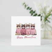 Happy Meowentines Valentines Day Card (Staand voorkant)
