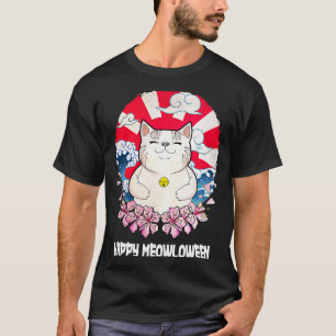 Happy Meowloween Cat Halloween Kitten Scary Cat M T-shirt