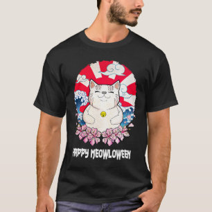Happy Meowloween Cat Halloween Kitten Scary Cat M T-shirt