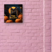 Happy Meowloween Cat Themd Party Poster