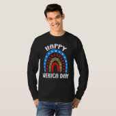 Happy Merica Day 4e juli T-shirt (Voorkant volledig)