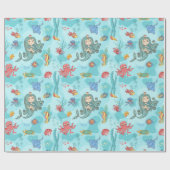 Happy Mermaid Cadeaupapier (Vlak)