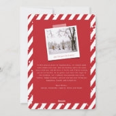 Happy Merry Alles Typewriter Tekst Platte foto Feestdagenkaart (Achterkant)