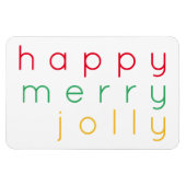 HAPPY MERRY JOLLY 4x6 Flexibele Magneet (Horizontaal)