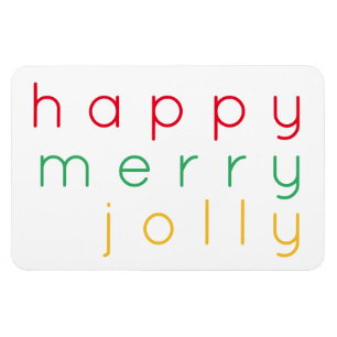 HAPPY MERRY JOLLY 4x6 Flexibele Magneet