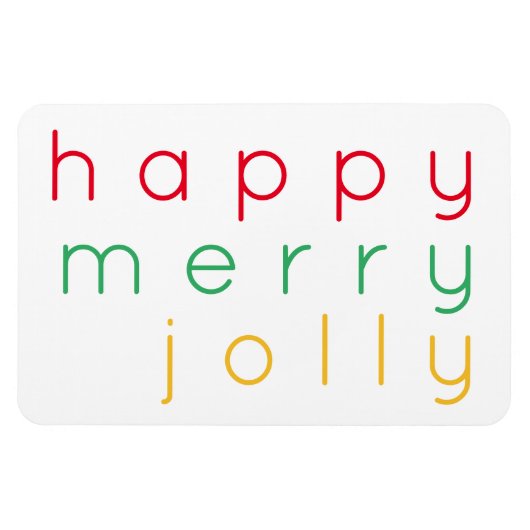 HAPPY MERRY JOLLY 4x6 Flexibele Magneet (Horizontaal)