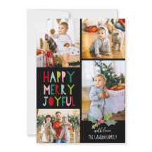 Happy Merry Joyful | Kerstfotocollage