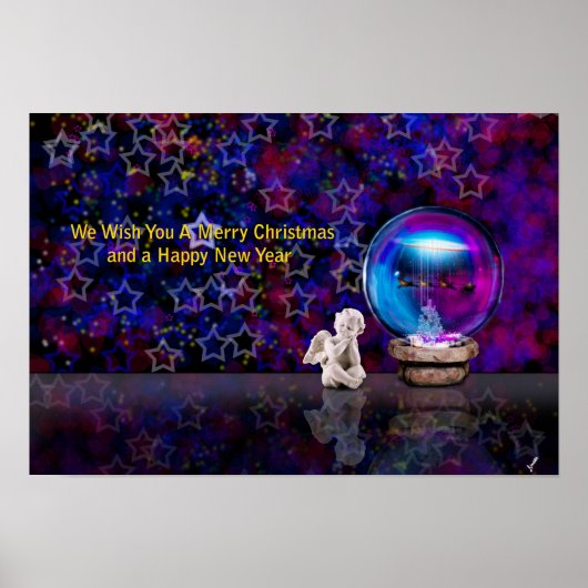 Happy Merry kerst Poster (Voorkant)