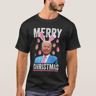 Happy Merry kerstfeest Funny Biden, verdacht voor  T-shirt